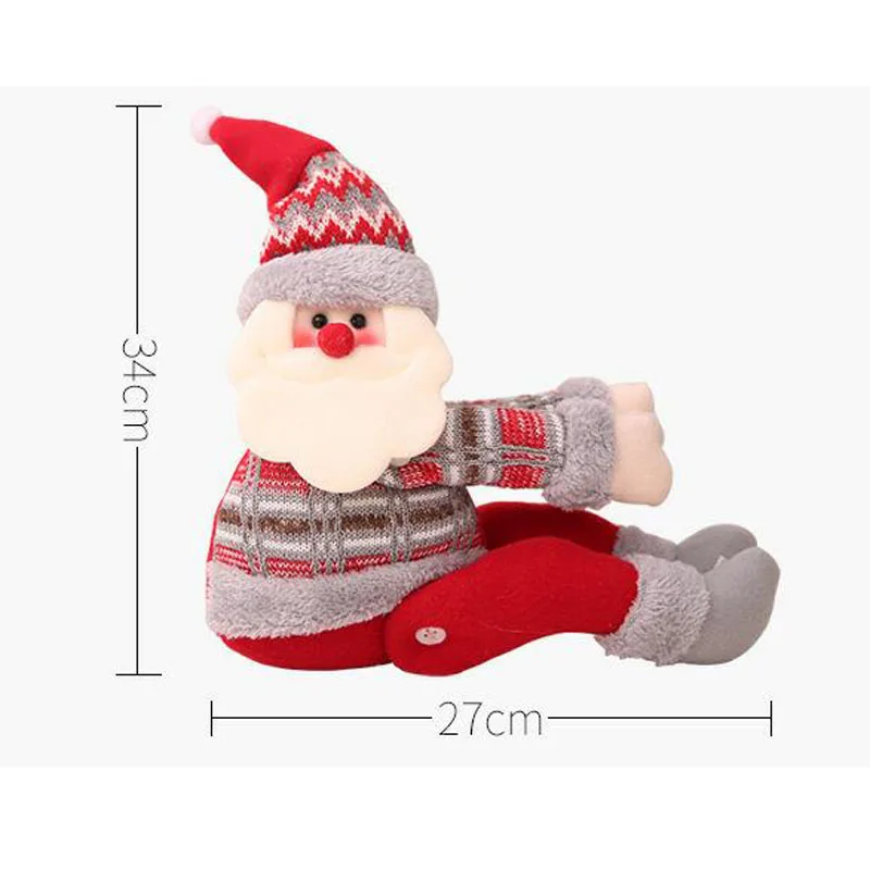 10 шт./лот Мини Санта Клаус Мягкие плюшевые игрушки маленькие santaнабитые плюшевый