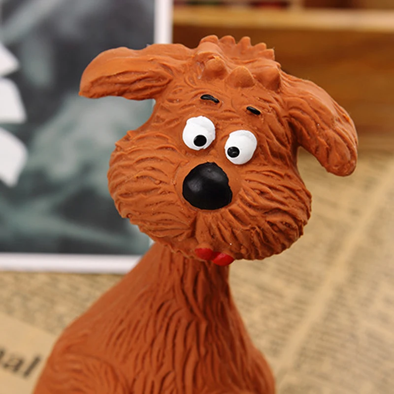 Симпатичная мультяшная игрушка для домашних животных собака вокал латексная