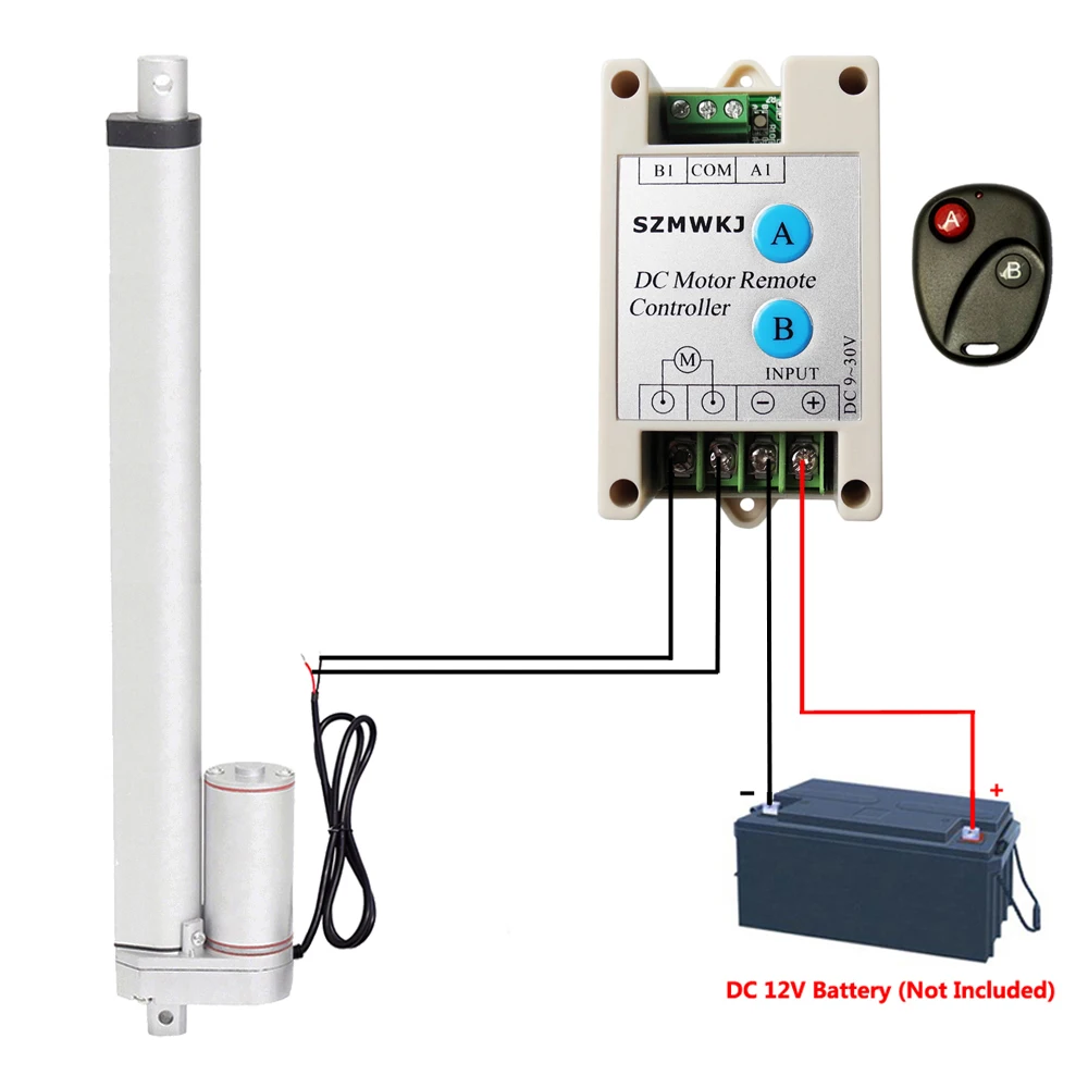 Линейный привод 400 мм 16 &quotдюймовый ход сверхмощный двигатель постоянного тока 12