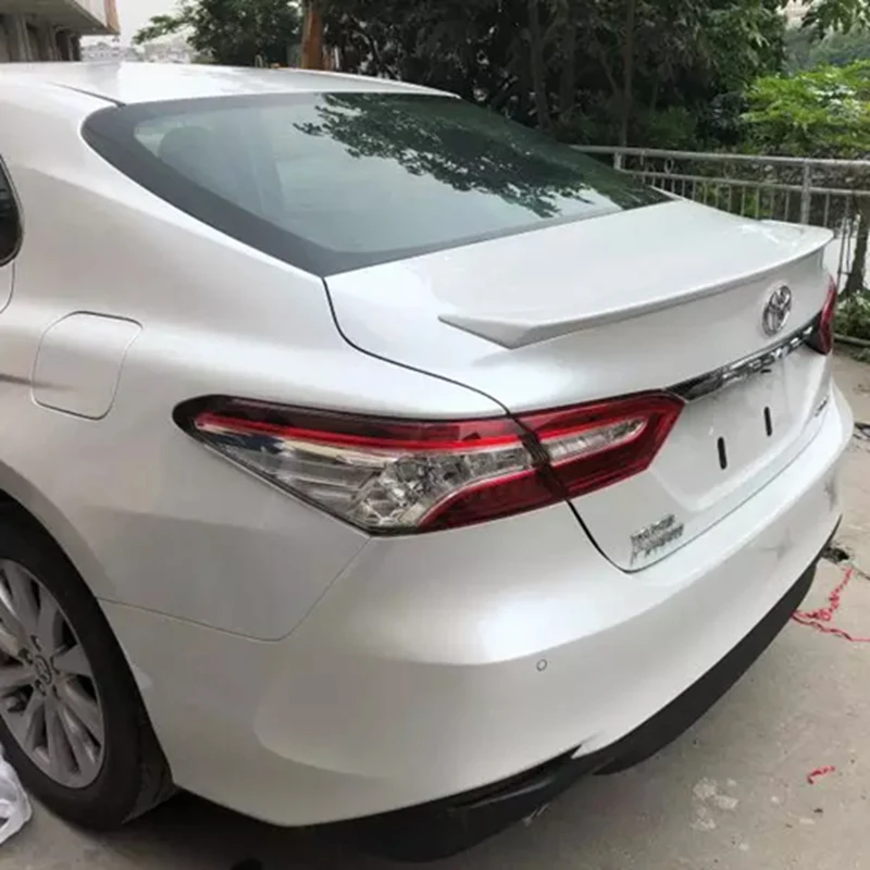 New Camry 2018 ABS толщиной спойлер из материала для Toyota черного или белого цвета