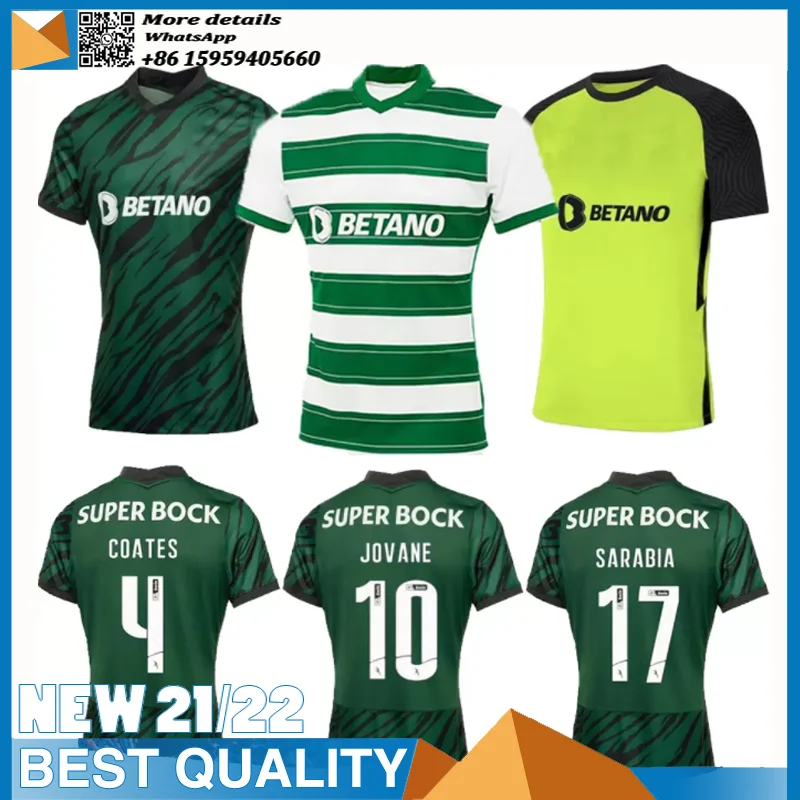 

Men + kids 21 22 Sporting CP camisa de futebol PHELLYPE 2021 2022 Sporting Lisbon VIETTO Football Shirt SPORAR JOVANE uniform