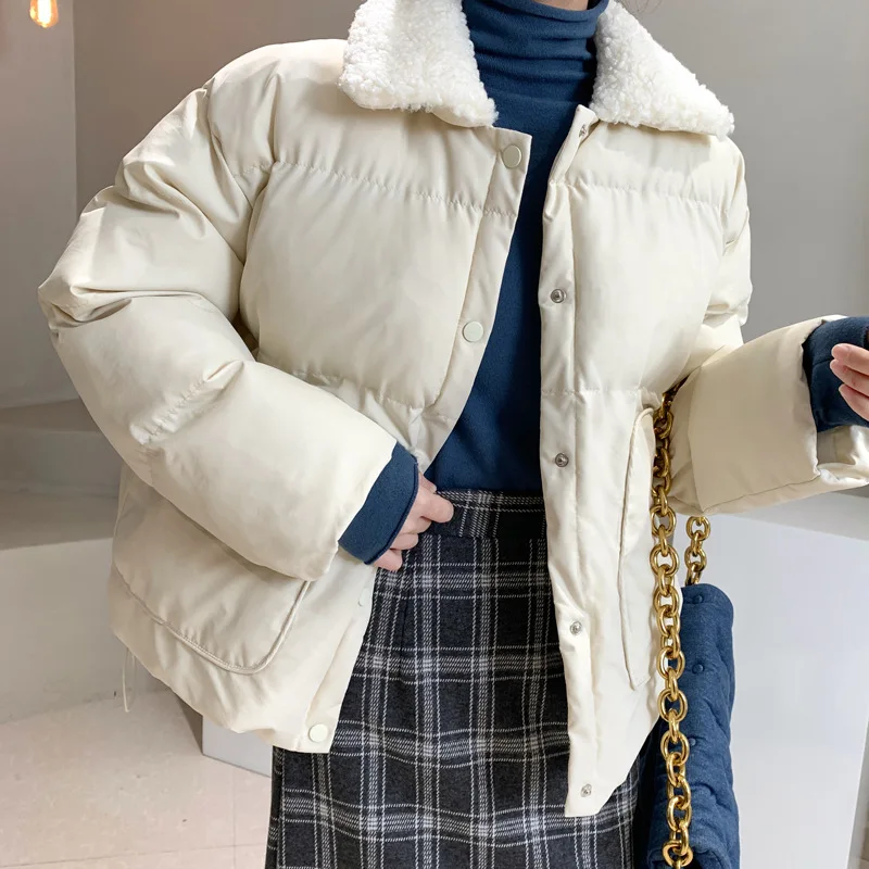 Женская теплая куртка-пуховик, повседневная куртка из полиэстера в Корейском стиле, 4 цвета, Осень-зима 2020