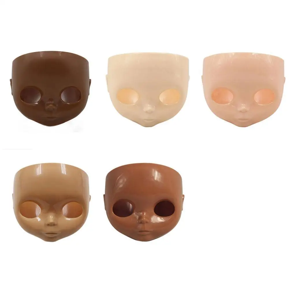 

Little Ragdoll No Makeup Face Super Black White Skin Doll Transformation Accessories Multiple Colour Optional for Changing Baby