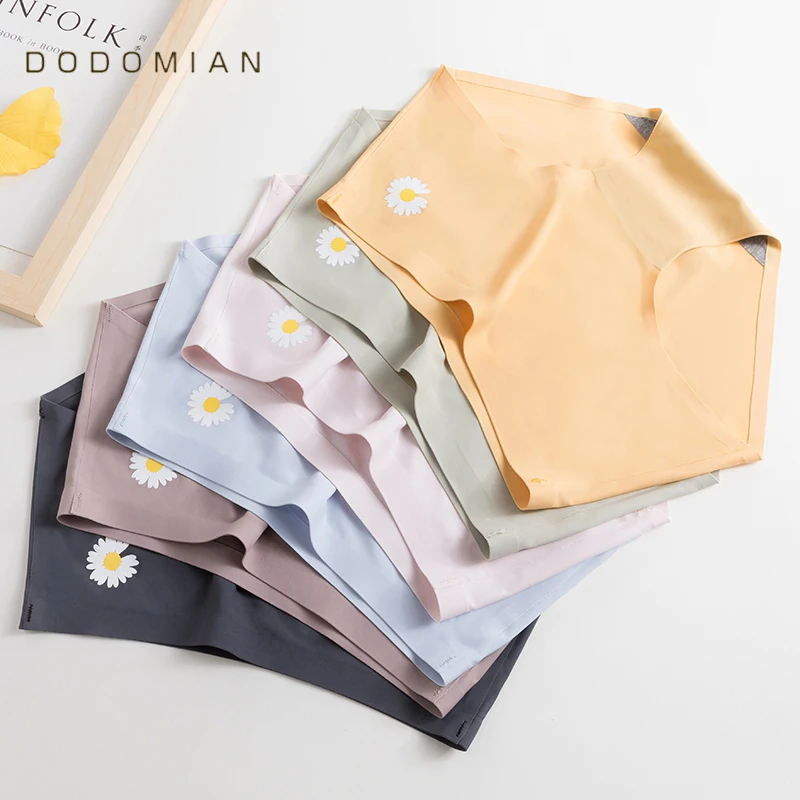 Бесшовные трусики 4 шт./лот женское нижнее белье комфортное трусы средней посадки