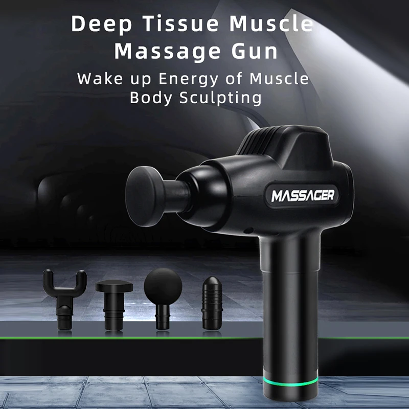 

Massage Gun Deep Muscle Massager Muscle Pain Body Massage Exercising Relaxation Slimming Shaping Pain Relief Muscle Stimulator