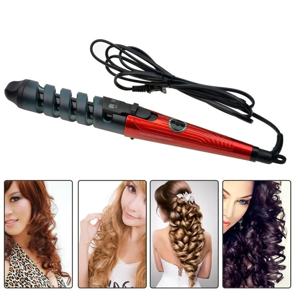 

2019 Professional Hair Curler Magic Spiral Curling Iron Fast Heating Curling Wand Electric Hair Styler Pro Styling Tool