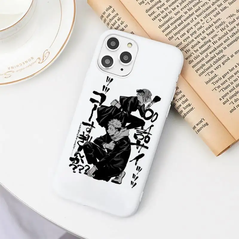 

Jujutsu Kaisen Japan anime Phone Case Candy Color for iPhone 6 7 8 11 12 s mini pro X XS XR MAX Plus