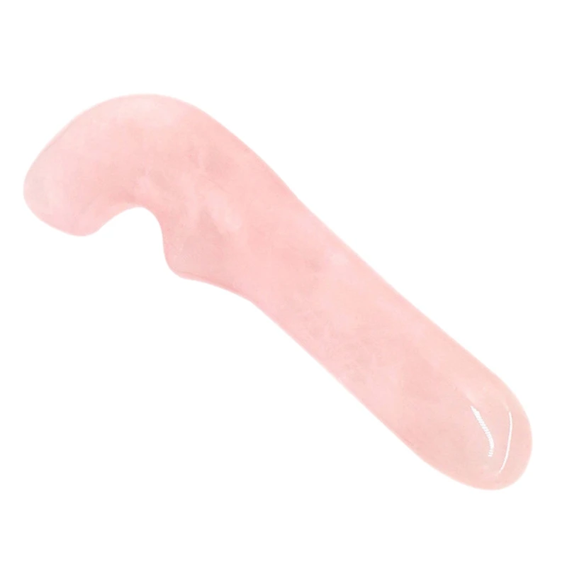 

Crystal Massage Wand Natural Jade Massage Stick Gua Sha Scraping Tool for Acupuncture Trigger Point (Pink)