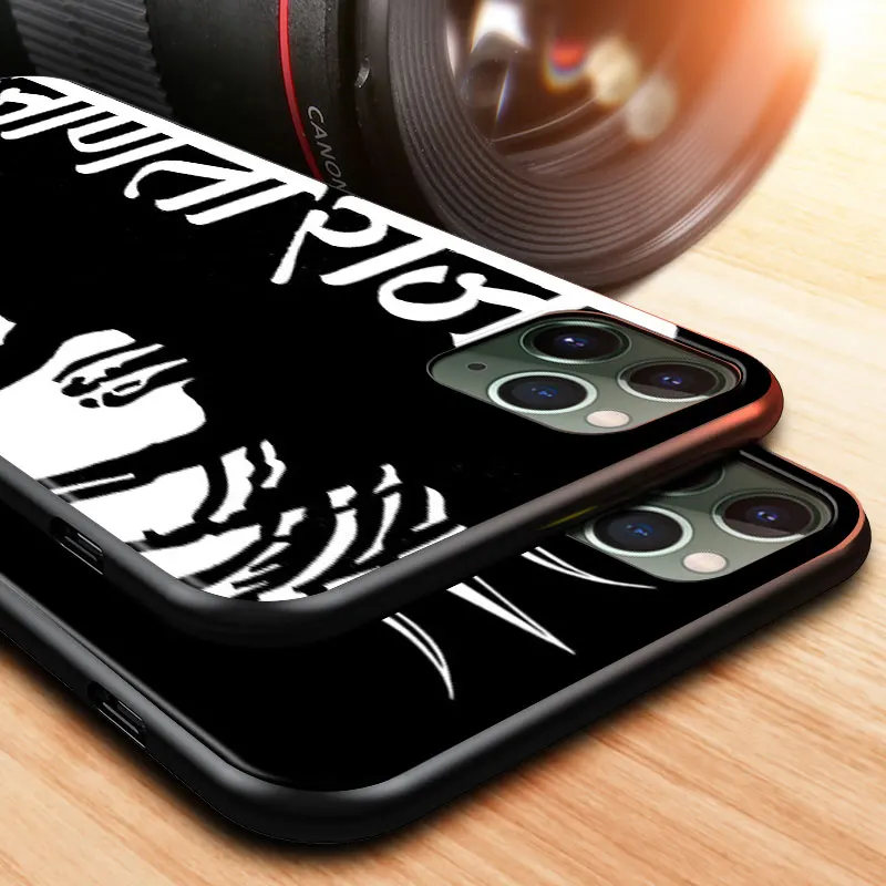 

The Last Indian For Apple iPhone 12 11 XS Pro Max Mini XR X 8 7 6 6S Plus 5 SE 2020 Black Silicone Cover Phone Case