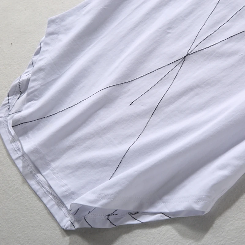 DADAKOREA летняя Тонкая Повседневная футболка с короткими рукавами асимметричными