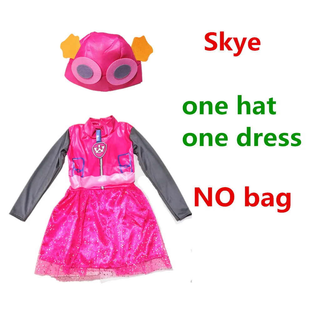 Christmas New Year Costume Kids Boys Girls Birthday Marshall Rubble Chase Skye Cosplay Costumes Zuma Rocky Dress |