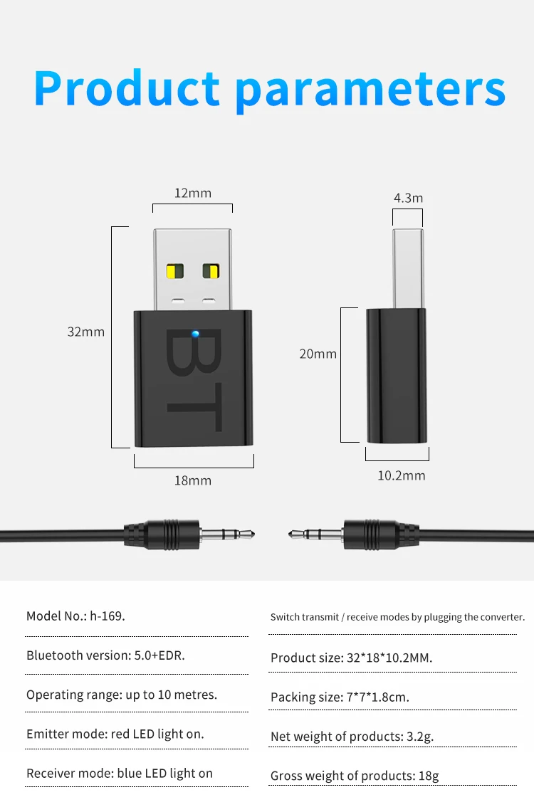 2 в 1 беспроводной Bluetooth 5,0 приемник адаптер USB Bluetooth передатчик стерео аудио наушники адаптер для ТВ динамик автомобильный комплект