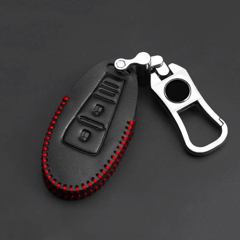 Автомобильный кожаный чехол для ключей ключа автомобиля пульт дистанционного