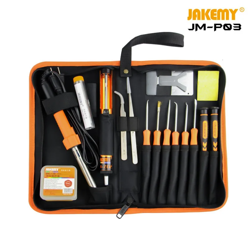 JAKEMY JM-P03 P04 Primary Finely Processed Portable DIY Repair Welding Tool Set soldering iron kit for mobile phone computer