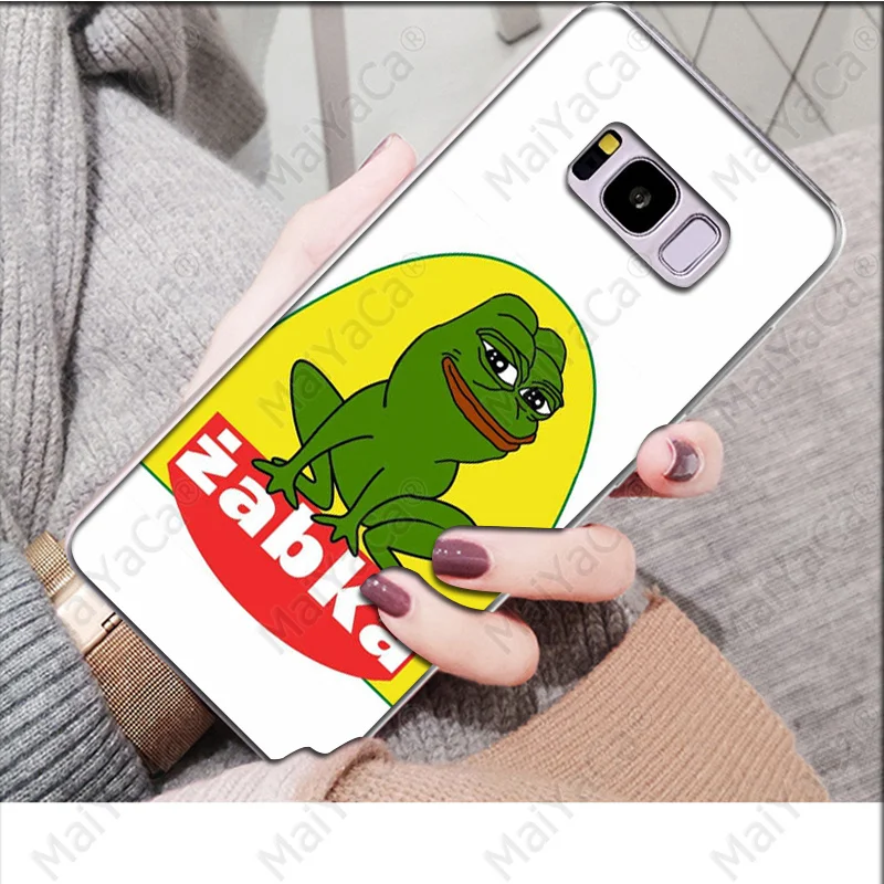 A5 MaiYaCa Pepe мемы грустная лягушка Новинка чехол для телефона Fundas Крышка для samsung S9 S9 плюс S8 S8plus S7 S6 S5 крышка - Цвет: A5