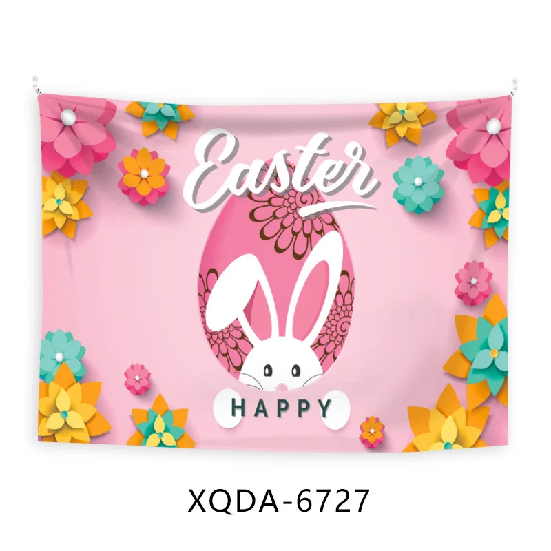 

Cute Easter Day Rabbit 3D Print Wall Tapestry Bedroom Aesthetic Kids Adult Cartoon Custom Wall Hanging Large Tapestries Luxury