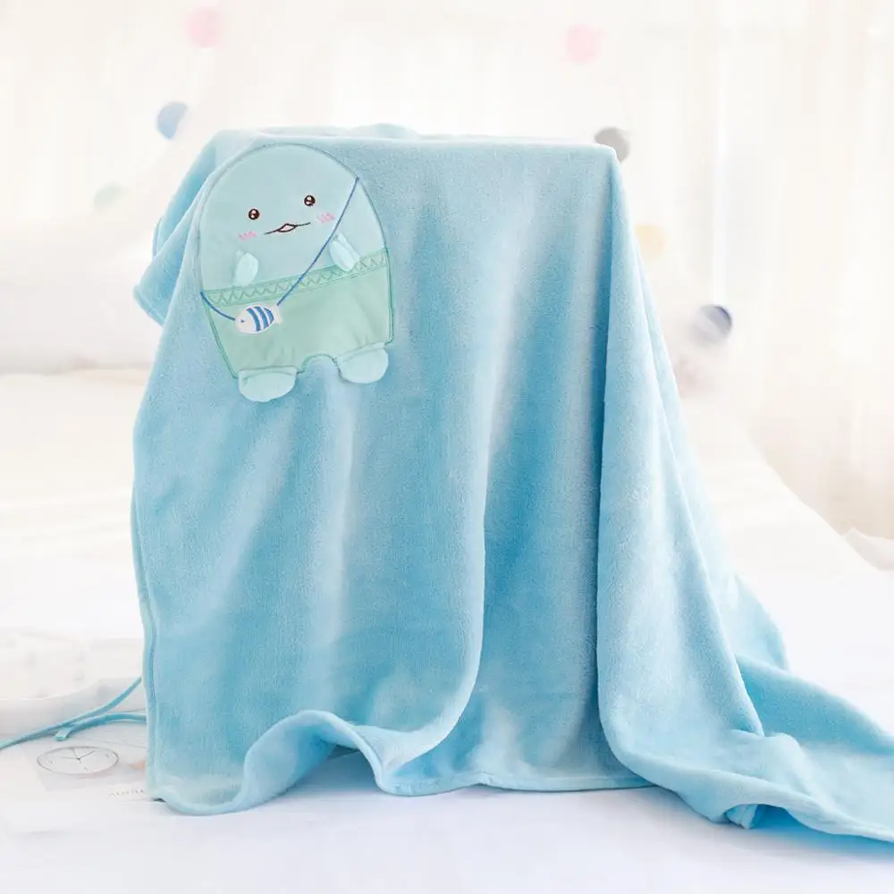 Flannel Children Blanket Cute Corner Creature Cartoon 3d Animal Small 75x100cm Super Soft Weighted | Дом и сад