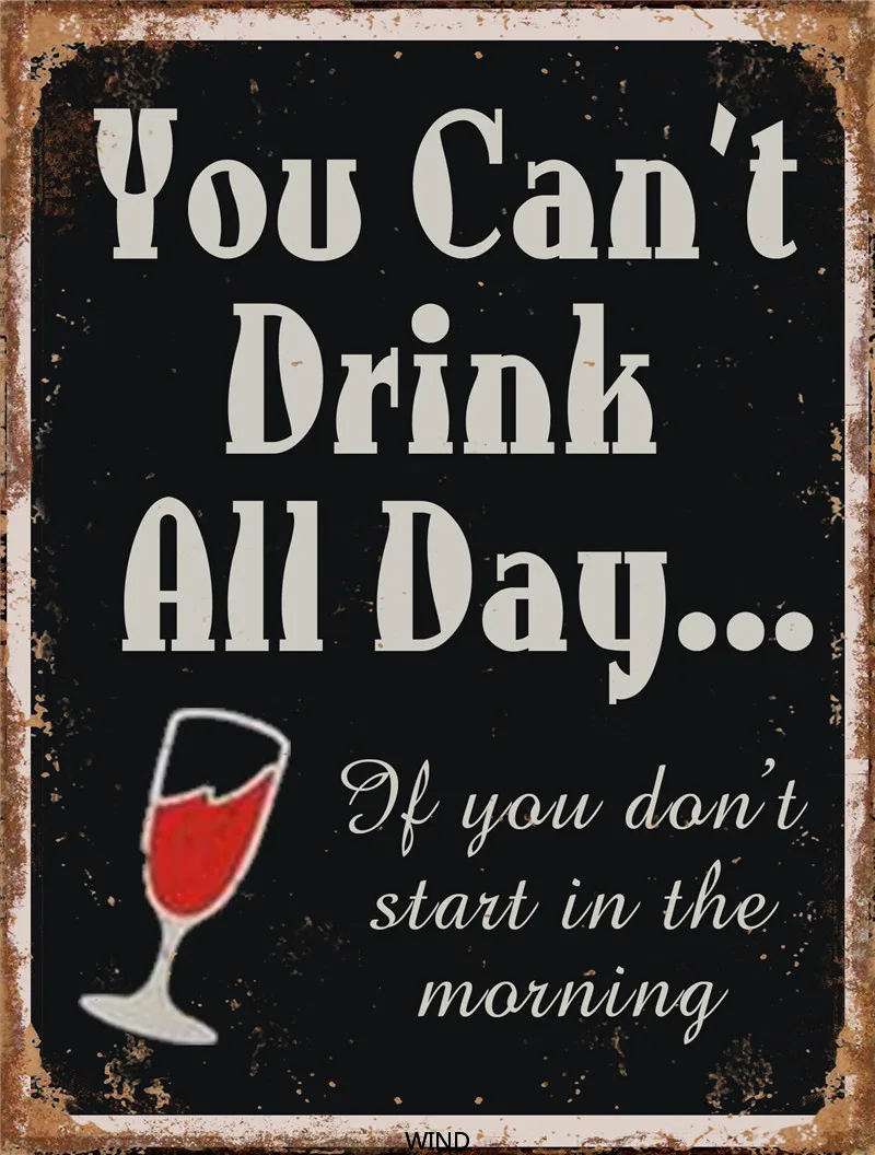 

Drinks Bedroom Wall Decoration Restaurant Sign Decor for Kitchen Wine Home Decoration Accessories Metal Plates Tiki Bar Cocktail