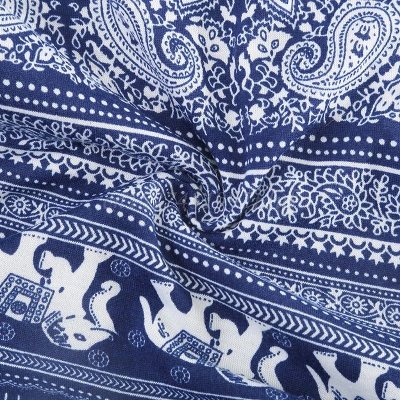 

Unisex Slouchy Beanie Skull Hat Paisley Digital Print Chemo Cap Infinity Scarf