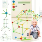 Конструктор детский Форт, замки, туннели, палатки, набор сделай сам, 3D игровой домик, игрушки для детей, подарок на день рождения