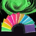 Радужный Блестящий Порошок для ногтей, 10 г, разноцветный пигмент для ногтей, аксессуары для самостоятельного маникюра, дизайна, украшения