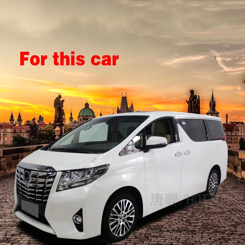 

4pcs/set ABS Car accessories Body Side Door Trim moulding lid trim fit for Toyota Alphard 2016-2020 car styling