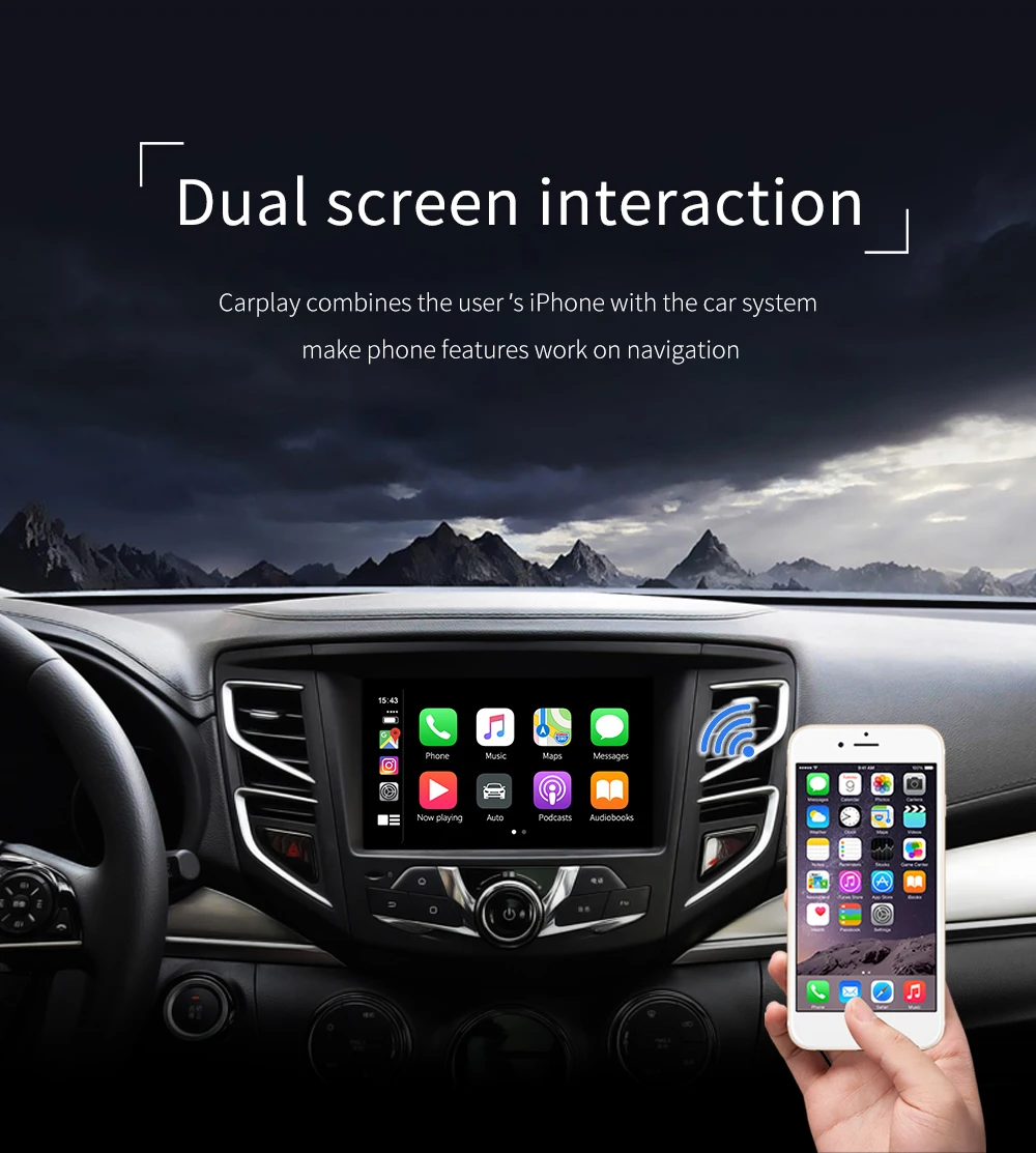 Горячая Распродажа Carlinkit USB внешний порт Carplay для Android Автомагнитола сенсорный экран с системой iOS Carplay Новая версия обновления