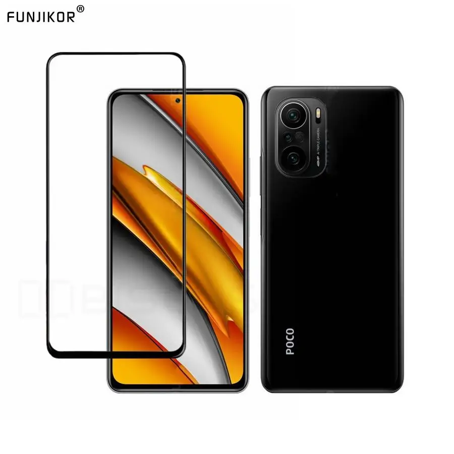 Закаленное стекло для Xiaomi Poco F3 F 3 5G защита экрана сенсорная Чувствительная крышка