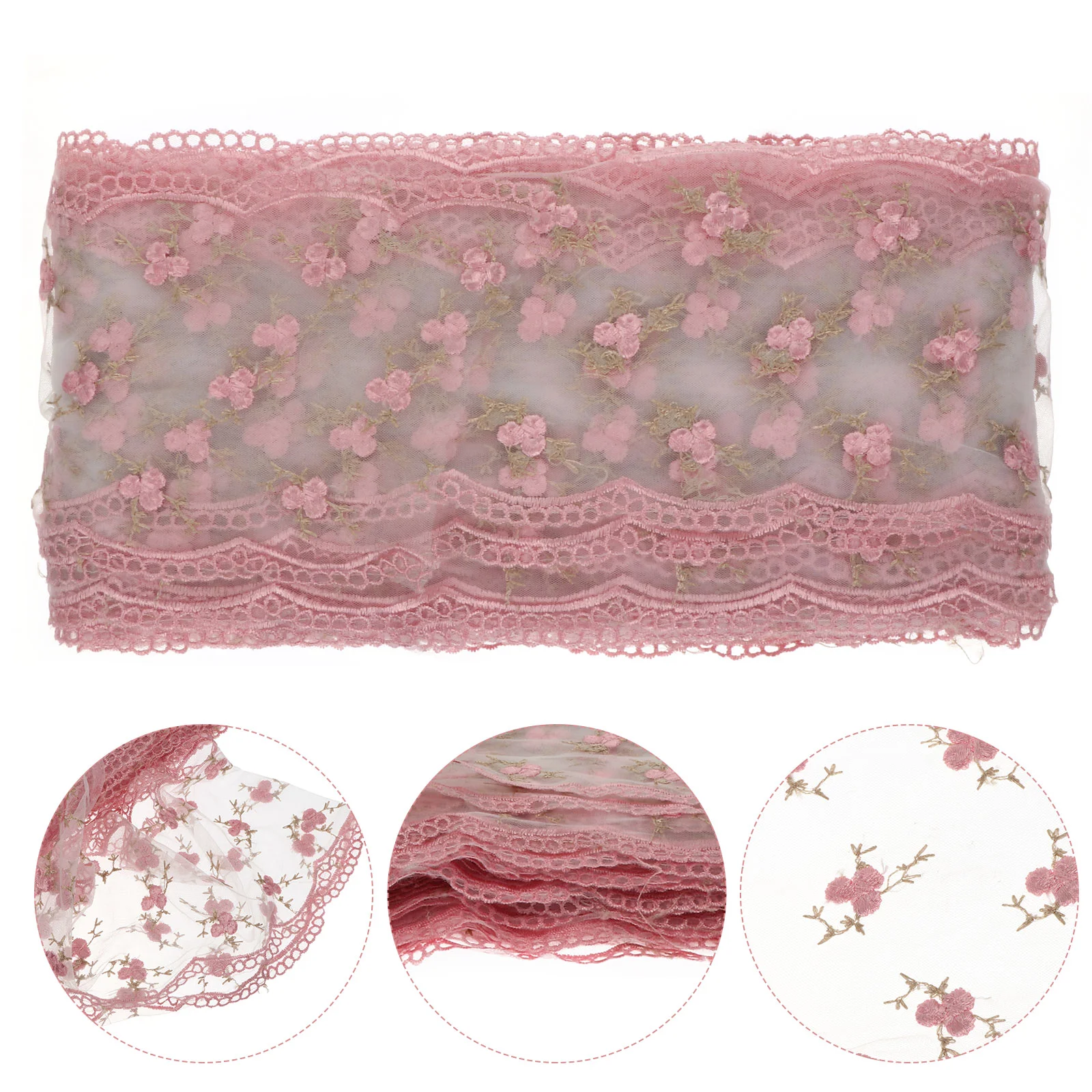 

1pc 30 Yard Tulle Lace Trim Floral Dress Decor Doll Clothing Accessories
