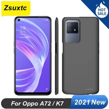10000 Mah For OPPO K7 A72 Battery Case High Quality charging Power Bank A72 K7 Charger Cover