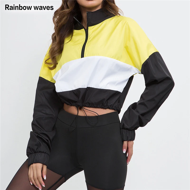

Rainbowwaves Women Fashion Pullover Casual Drawstring Hoodies Long Sleeve Streetwear Loose Zipper V Neck 2021