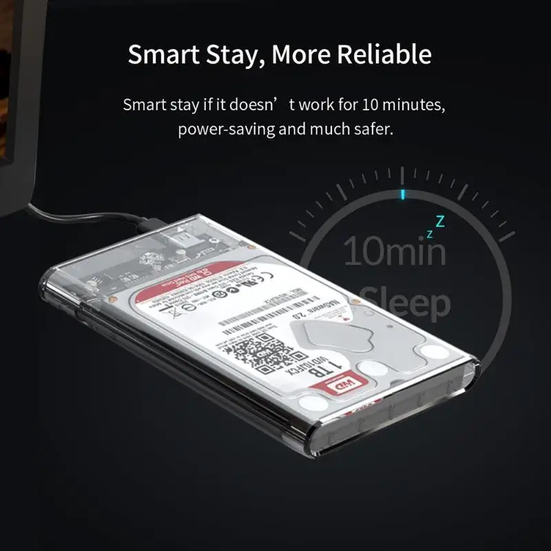 Корпус для внешнего жесткого диска ORICO 2139C3-G2-CR SATA на USB3.1 Gen2 Type-C 10 Гбит/с |