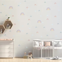cartoon rainbow weather wall stickers children nursery waterproof pvc high quality decals kids room diy colorful poster