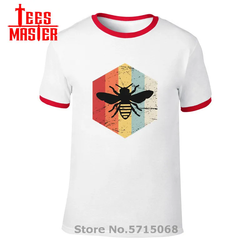 В стиле ретро винтажном в виде пчелы Хранитель значок логотип HD цифровая печать