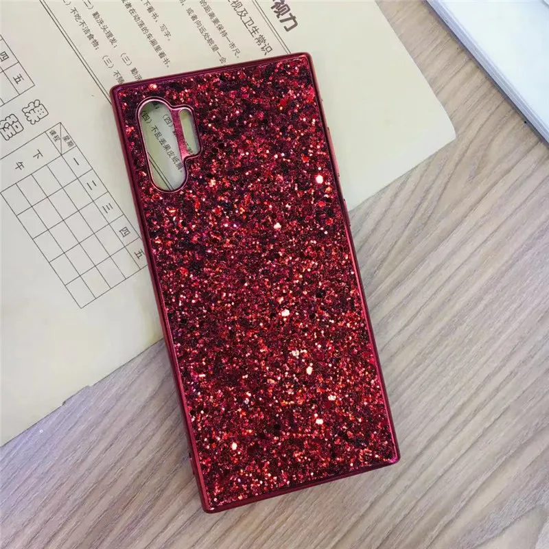 RED DCHZIUAN роскошный блестящий чехол для телефона samsung Galaxy Note 8 Note 9 Note10 S10 Plus чехол для samsung S8 S9 Plus Capa - Цвет: RED
