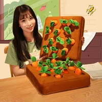 2021new creative garden carrot super soft plush toy pet molar children interactive puzzle holiday christmas gift sponge material