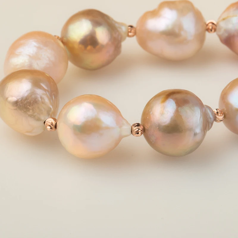 

Stretch Style Women's Bracelet Natural Colours Cultured Pearl 14mm