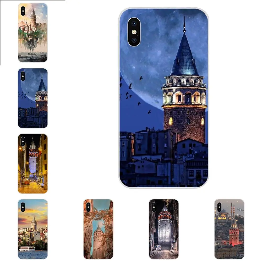 Турция Galata Kulesi в продаже! Классная мягкая оболочка для Apple IPhone X XS Max XR 4 4S 5 5C 5S SE 6 6S 7 8