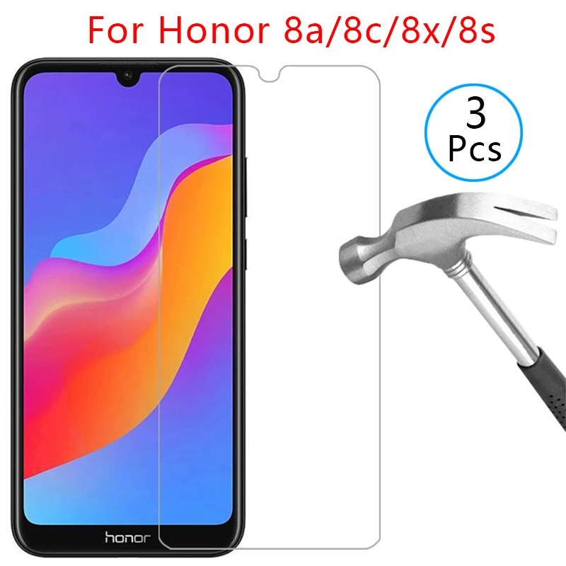 

case for huawei honor 8s prime 8a pro 8x 8c cover screen protector tempered glass on honor8a honor8s 8 a c x s a8 c8 x8 s8 coque