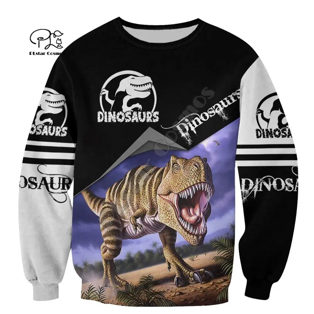 

PLstar Cosmos 3DPrint Hunter Hunting Dinosaur Animal Unisex Harajuku Streetwear Man/Woman Funny Hoodies/Sweatshirt/Jacket/-c15