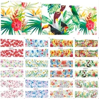 12designssheet beauty flamingo mixed designs full water transfer decals stickers nail art stickers nail accessories bn013 024