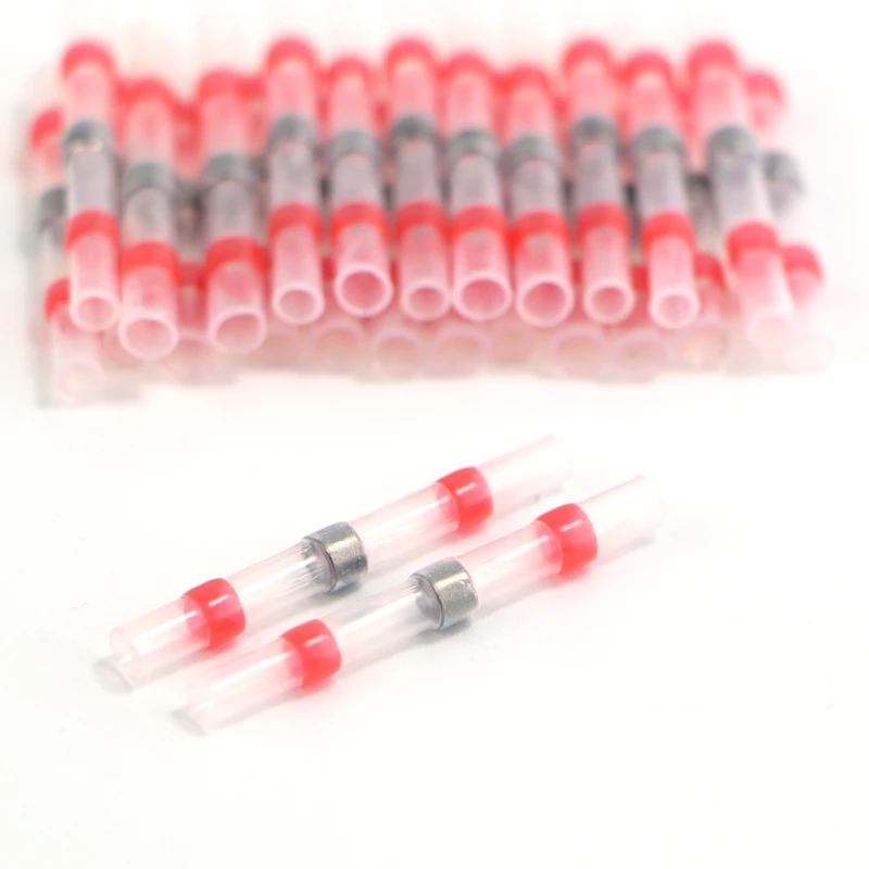 

Термоусадочные соединители для пайки, 1000 шт., герметичные соединители для проводов, водонепроницаемый Изолированный соединитель для прово...