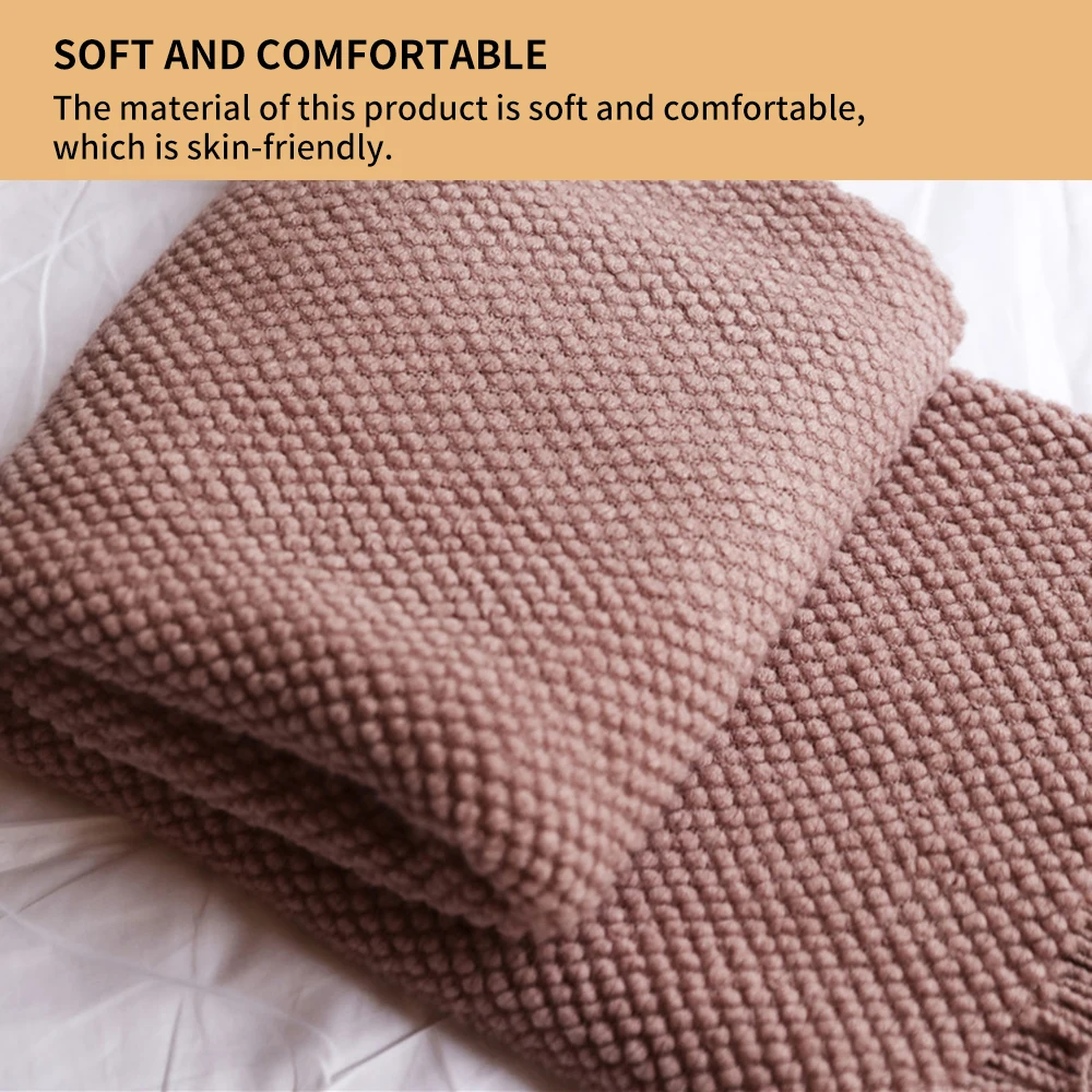 Одеяло для дивана нордическое вязаное одеяло из ниток кровати плед дорожное сна