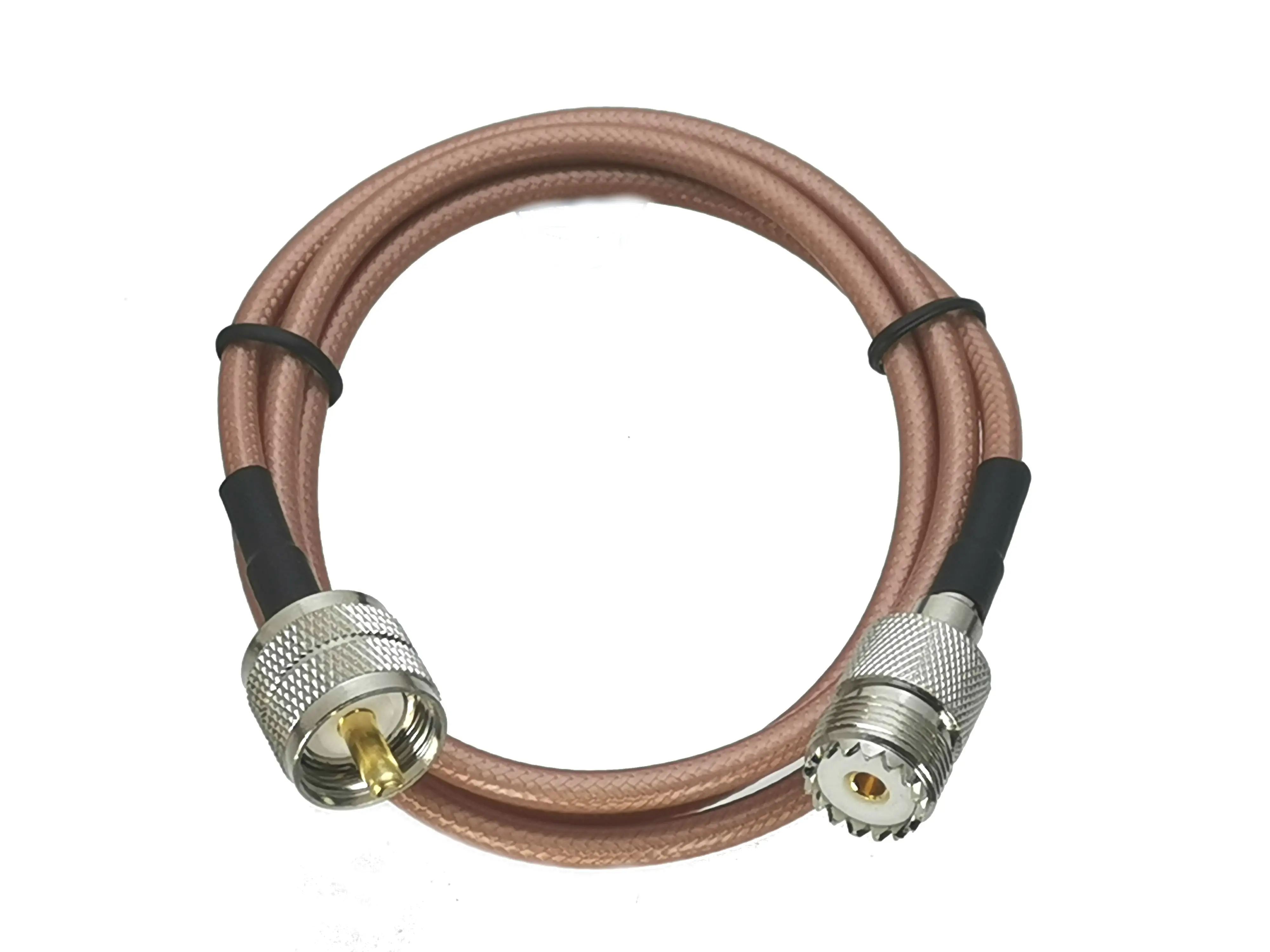 1 шт. RG142 UHF PL259 штекер к SO239 гнездовой разъем RF коаксиальный гибкий соединительный