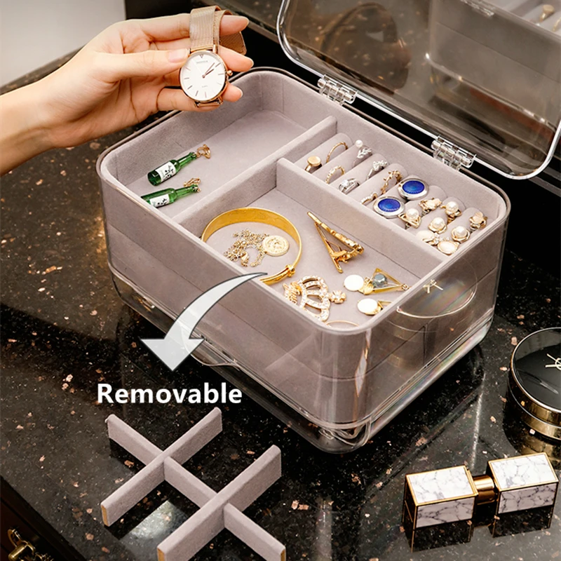 Новые ювелирные изделия ящик для хранения дома выдвижного ящика Макияж