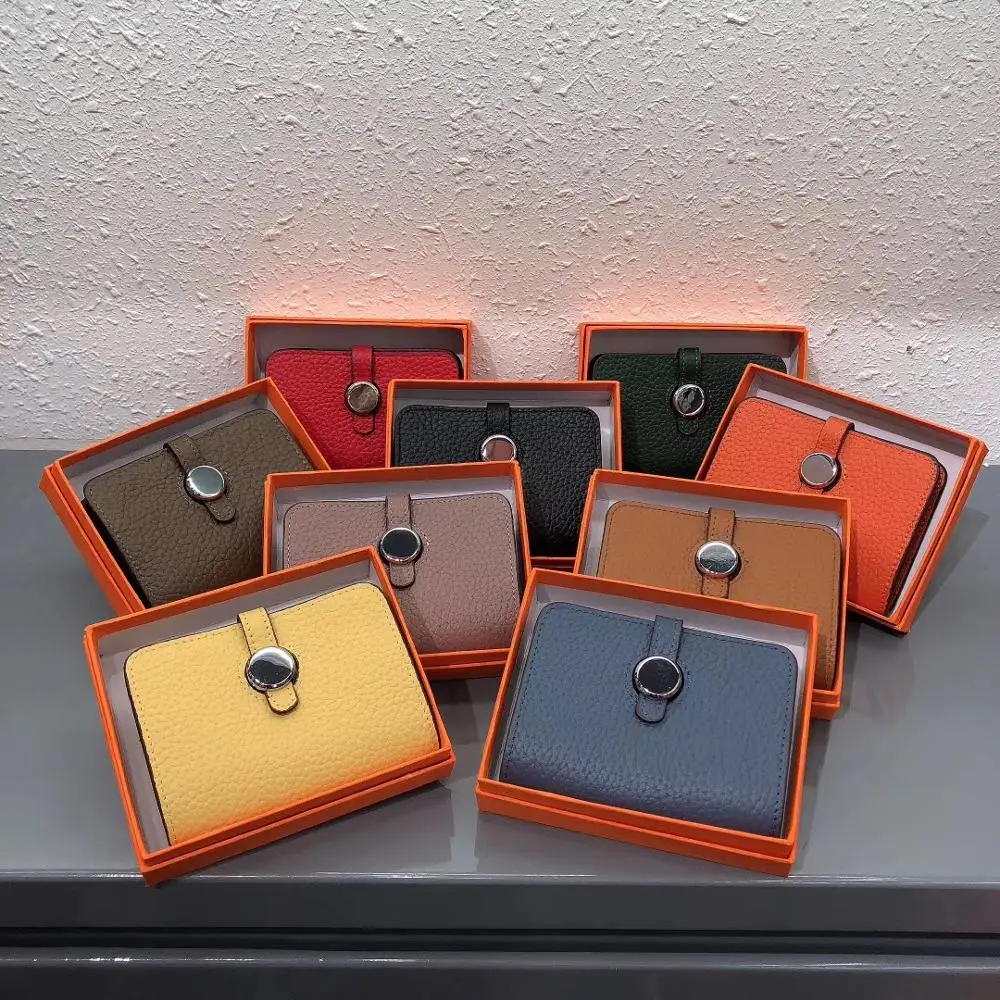 9 цветов кошельки из натуральной кожи модная маленькая сумка для денег Роскошный