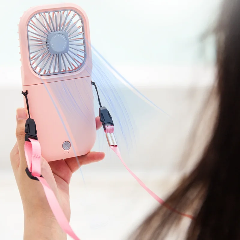 

Hanging Neck Fan Portable Mini Folding USB Rechargeable Handheld Fan Desktop Air Cooler Cooling for Home Office Outdoor Sports