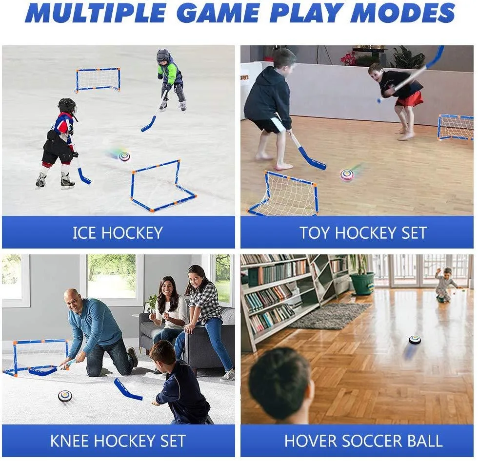 Набор клюшек для хоккея с шайбой мини цели детей тренировочные игрушки на полу 2