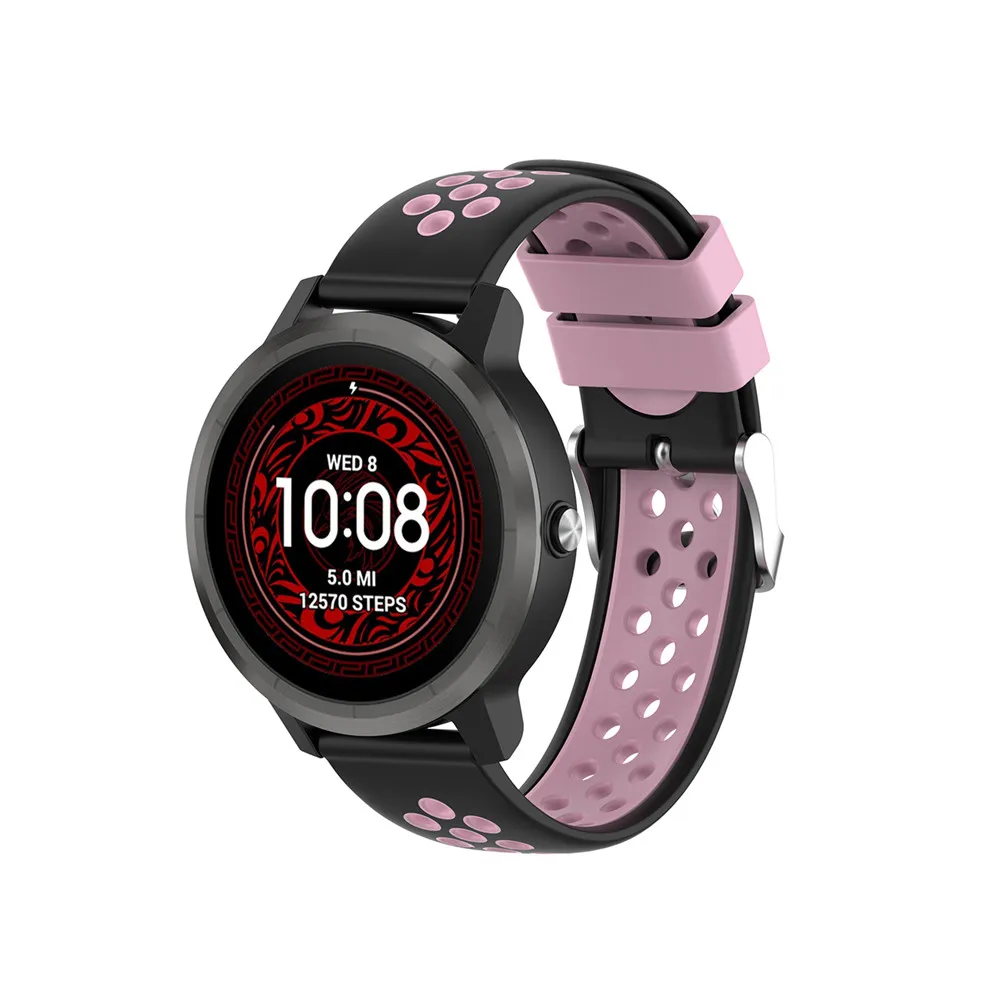 Силиконовый ремешок 20 мм для Garmin VIVOMOVE 3/HR Sport для samsung Galaxy Watch 42 мм R815 для Timex Weekender/Expedition