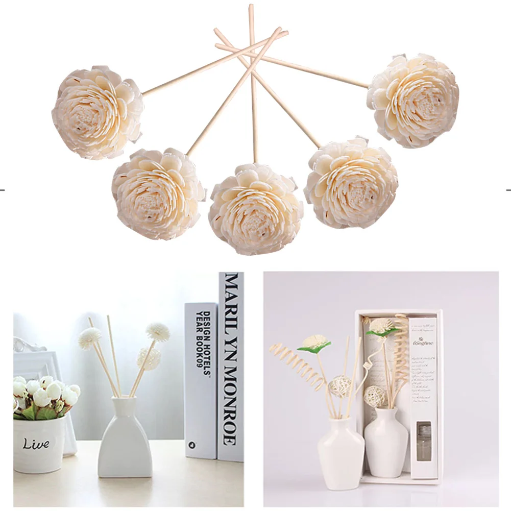 5 шт. Сменные Ароматические ароматические палочки для ванной комнаты с цветочной